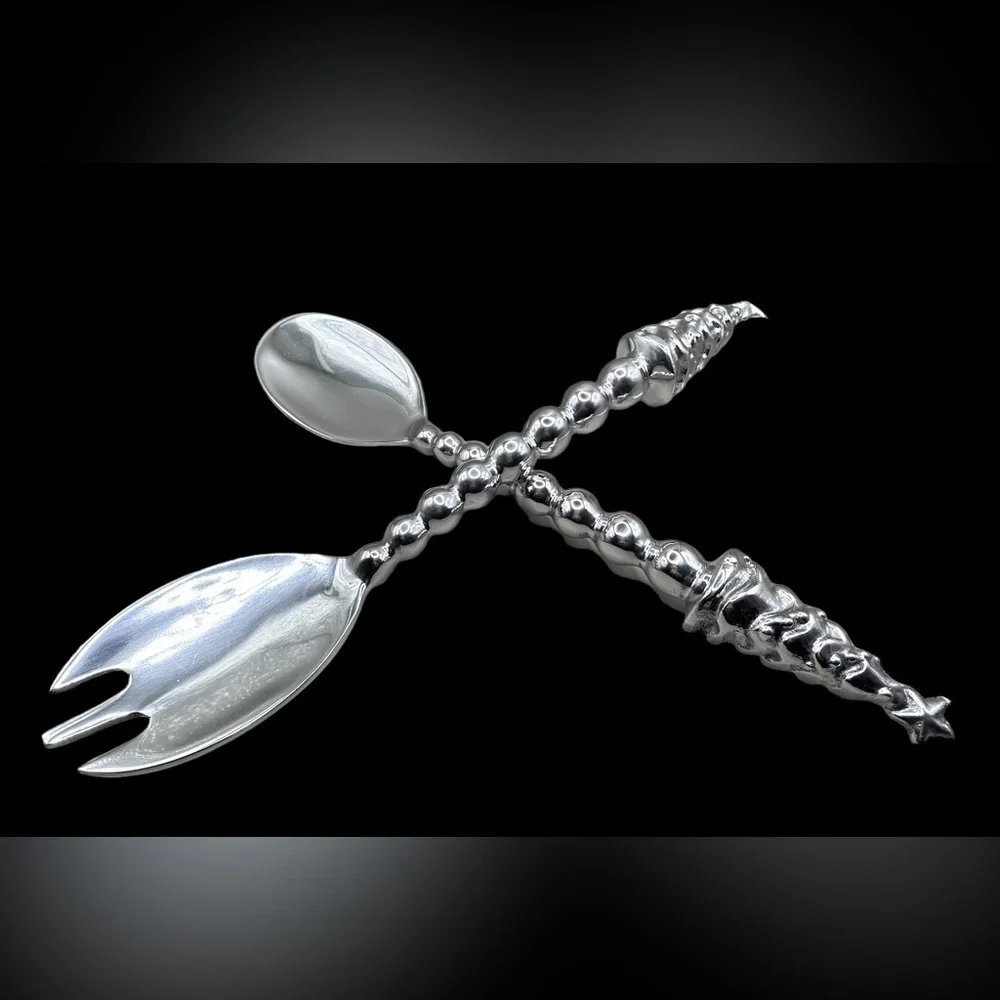MARIPOSA Set of two Salad Servers with Tree 🌲 design, Very Rare